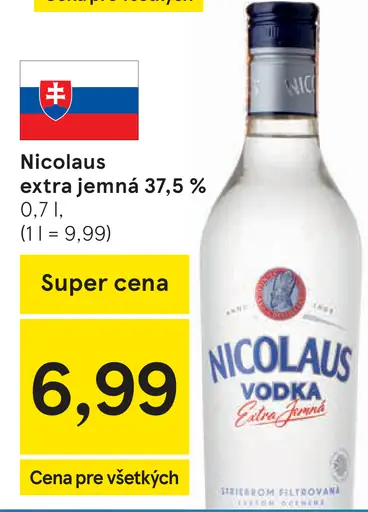Nicolaus Extra jemná vodka 38%