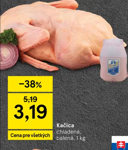 Kačica chladená, balená