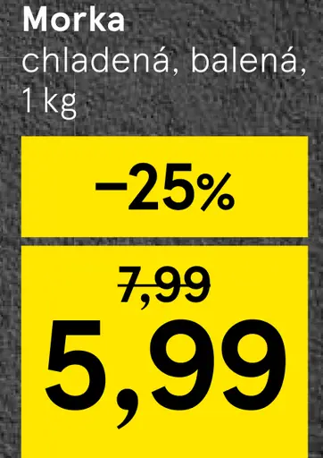 Morka chladená, balená