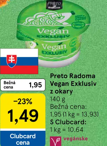 Preto Radoma Vegan Exkluziv z okary