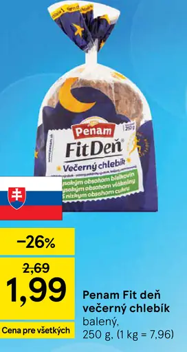 Penam Fit Deň Večerný chlebík
