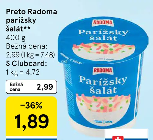 PRETO Radoma Parížsky šalát