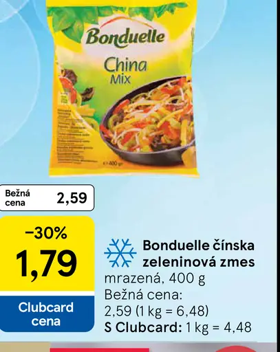 Bonduelle Čínska zeleninová zmes mrazená