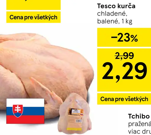 Tesco kurča chladené balené