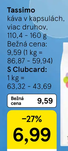 Tassimo káva v kapsulách