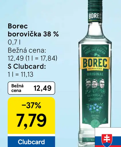 Borec borovička 38 %