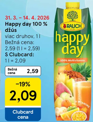 Happy Day 100% džús
