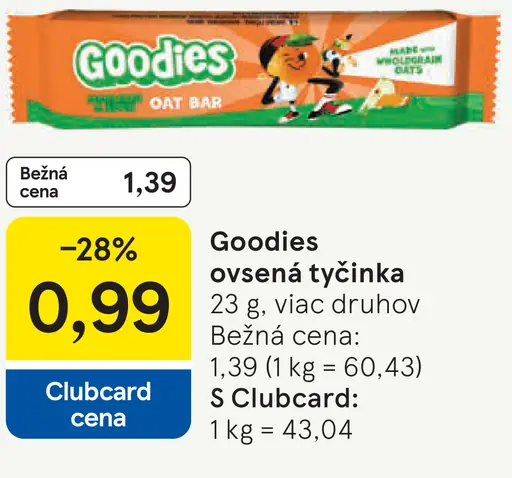 Goodies ovsena tyčinka+