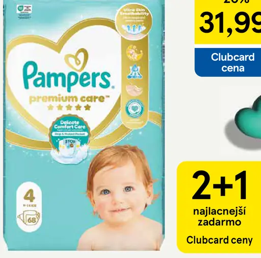 Pampers premium care detské plienky