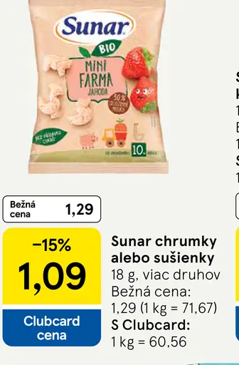 Sunar chrumky alebo sušienky