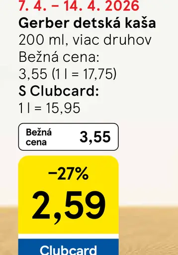 Gerber detská kaša