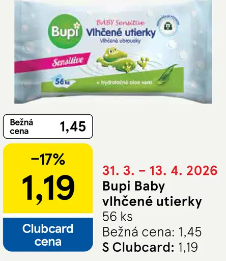 Bupi Baby vlhčené utierky