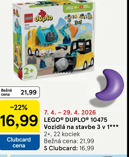 LEGO Duplo 10475 Vozidlá na stavbe 3 v 1