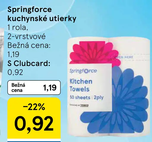 Springforce kuchynské utierky