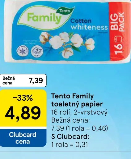 Tento Family toaletný papier