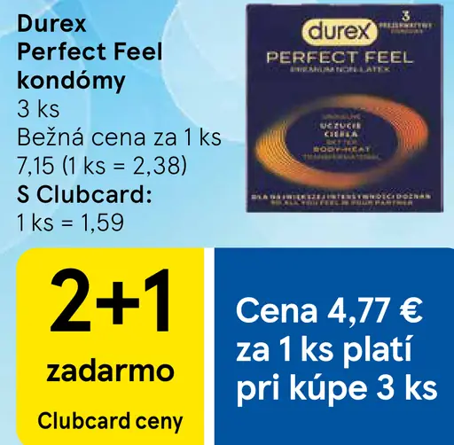 Durex Perfect Feel kondómy