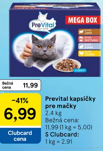 PreVital kapsičky pre mačky