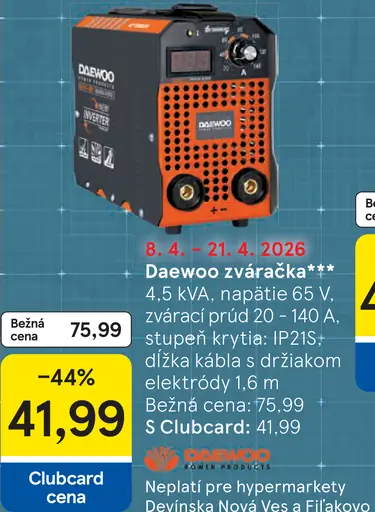 Daewoo zváračka 4,5 kVA