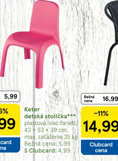 Keter detská stolička plastová