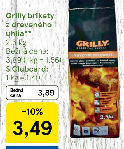 Grilly brikety z dreveného uhlia