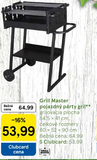 Grill Master pojazdný párty gril