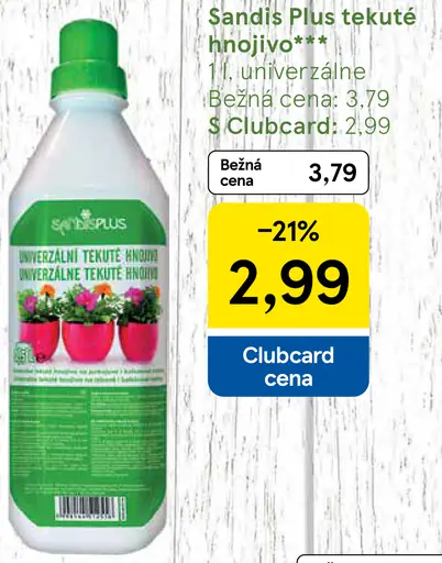 Sandis Plus tekuté hnojivo univerzálne