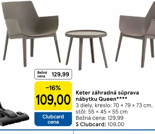 Keter záhradná súprava nábytku Queen 3-dielna