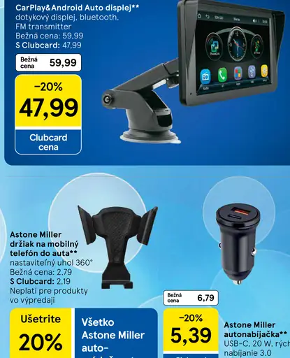 CarPlay & Android Auto dotykový displej do auta