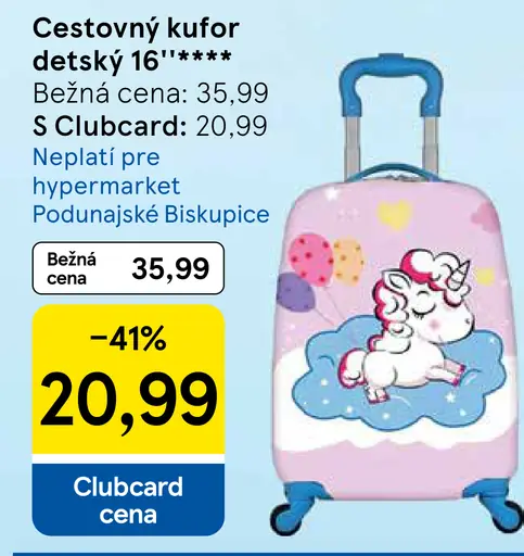 Cestovný kufor detský 16"