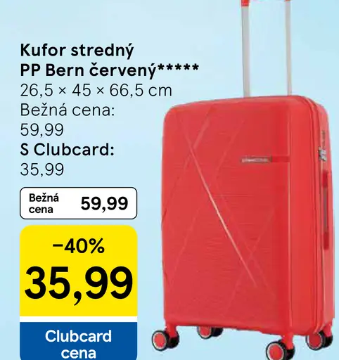 Kufor stredný PP Bern červený