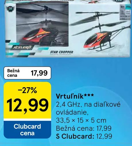 Vrtuľník na diaľkové ovládanie