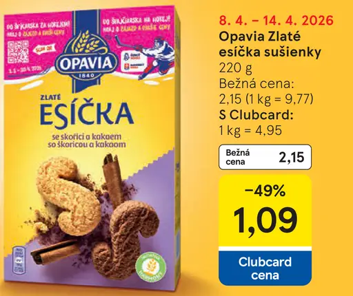 Opavia Zlaté Esíčka sušienky