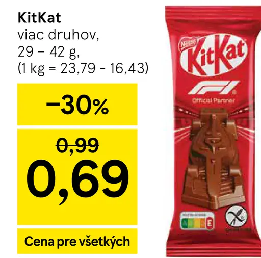 KitKat čokoládová tyčinka
