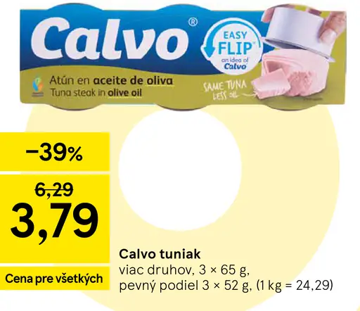 Calvo tuniak v olivovom oleji
