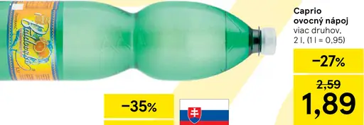 Caprio ovocný nápoj multivitamín