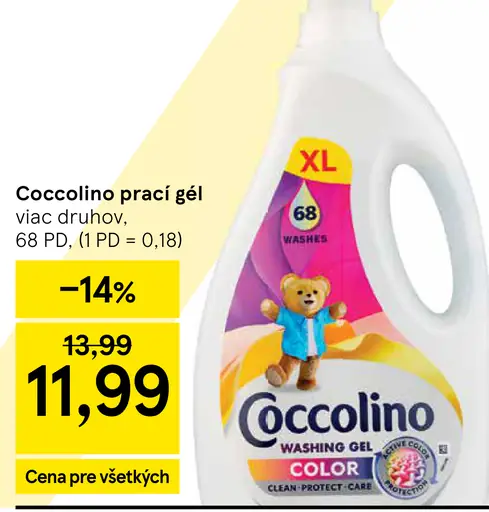 Coccolino prací prostriedok - color