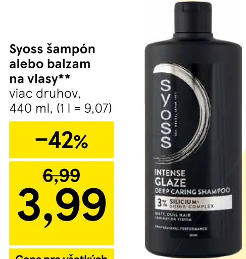 Syoss šampón alebo balzam na vlasy