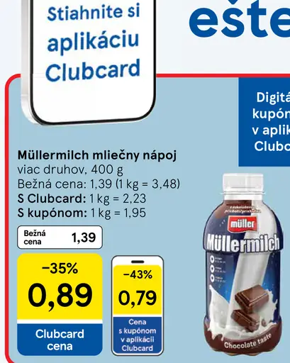 Müllermilch mliečny nápoj