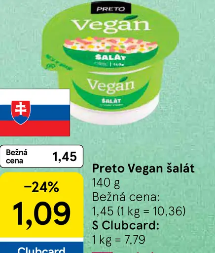 Preto šalát lahôdkový vegan