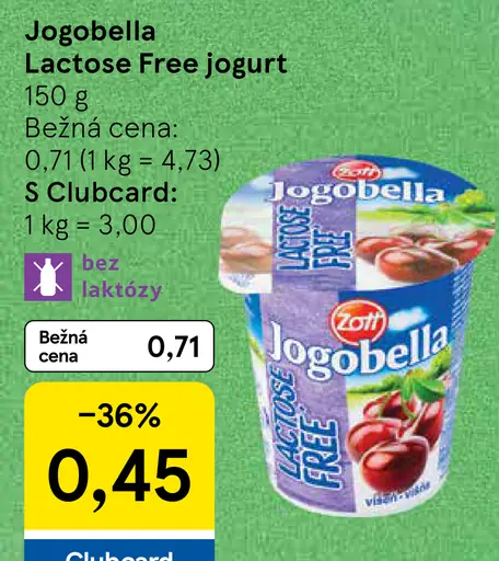 Jogobella Lactose Free jogurt