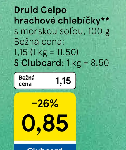 Druid Celpo Hrachové chlebíčky s morskou soľou