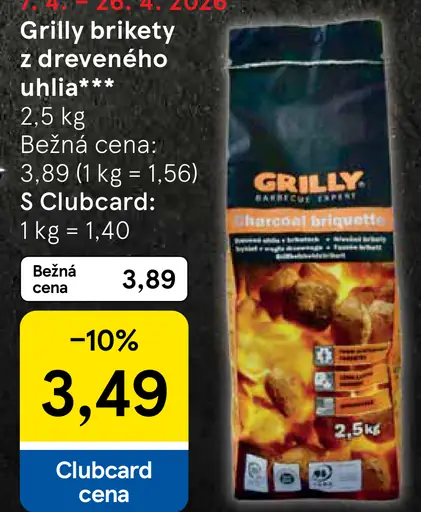 Grilly brikety z dreveného uhlia