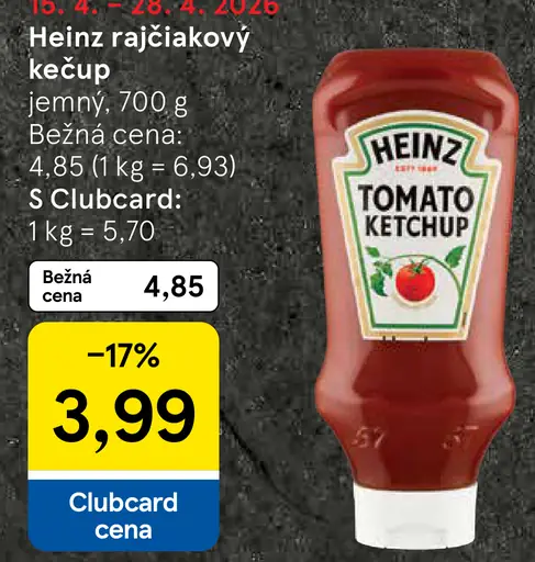 Heinz rajčiakový kečup