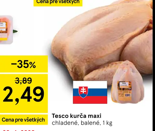 Tesco kurča maxi chladené