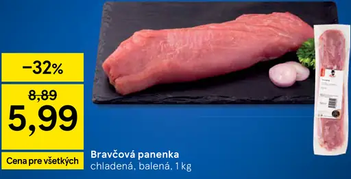 Bravčová panenka chladená, balená