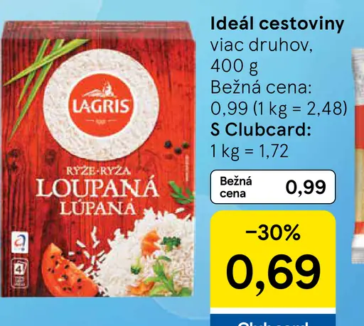 Ideál cestoviny viac druhov