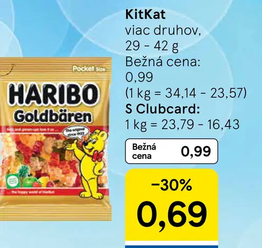Haribo Želé cukríky rôzne druhy