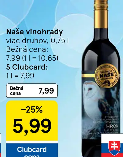 Naše Vinohrady víno