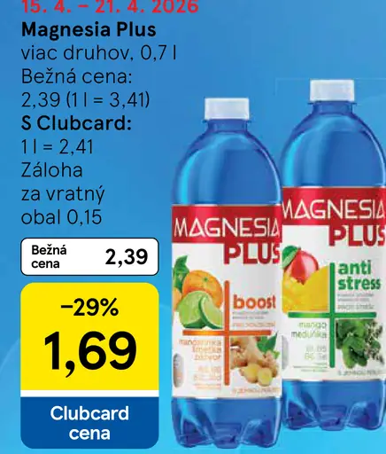 Magnesia Plus minerálna voda
