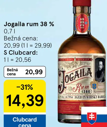 Jogaila rum 38 %
